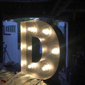 marquee letter steel