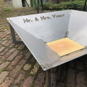 Vuurschaal voor bruiloft