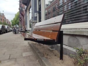gevelbank xl met rugleuning Het Gevelbankje