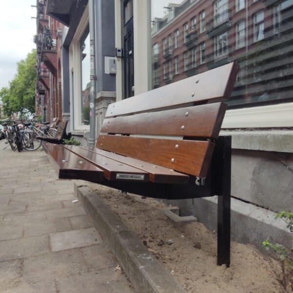 gevelbank xl met rugleuning Het Gevelbankje