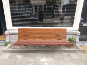 gevelbank xl met rugleuning Het Gevelbankje